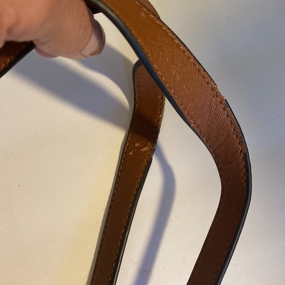 GUC. Stella and Max brown double striped shoulder bag with gold hardware. - Picture 5 of 16